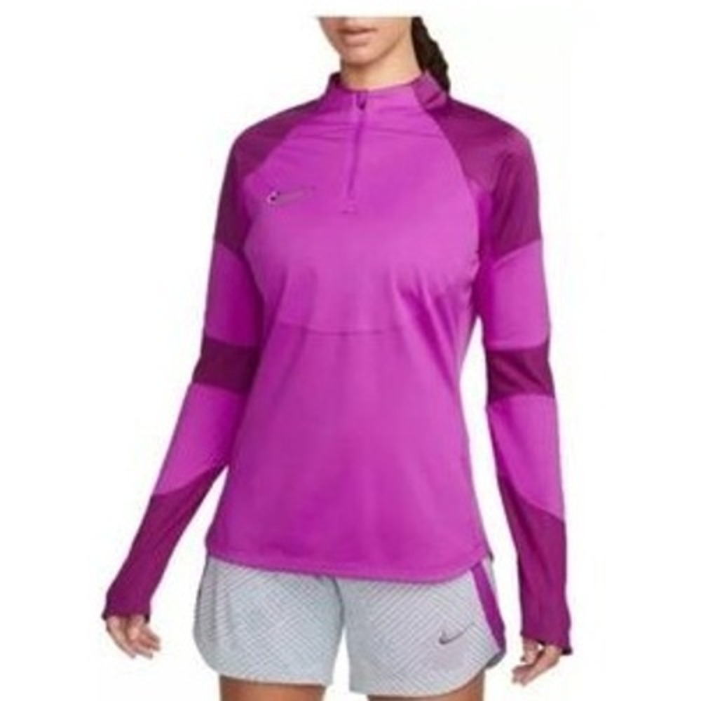 Nike Therma-FIT Womens Purple 1/4 Zip Pullover Training Top Small DQ6680-551
